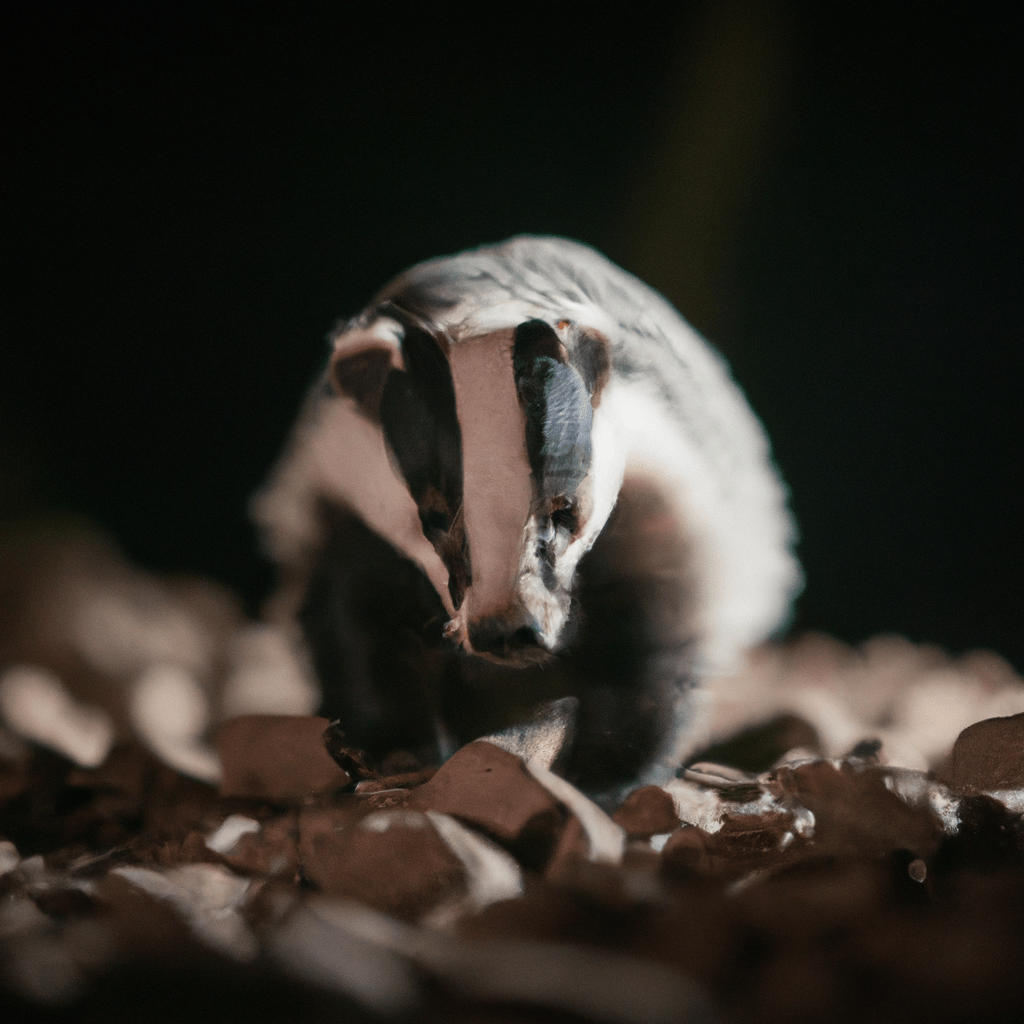 Title: Night-time Survival
Description: A photo capturing the determination of a resilient badger as it navigates the challenges and risks of the nocturnal wilderness, highlighting the importance of protecting their natural habitat. Sigma 85 mm f/1.4. No text.. Sigma 85 mm f/1.4. No text.