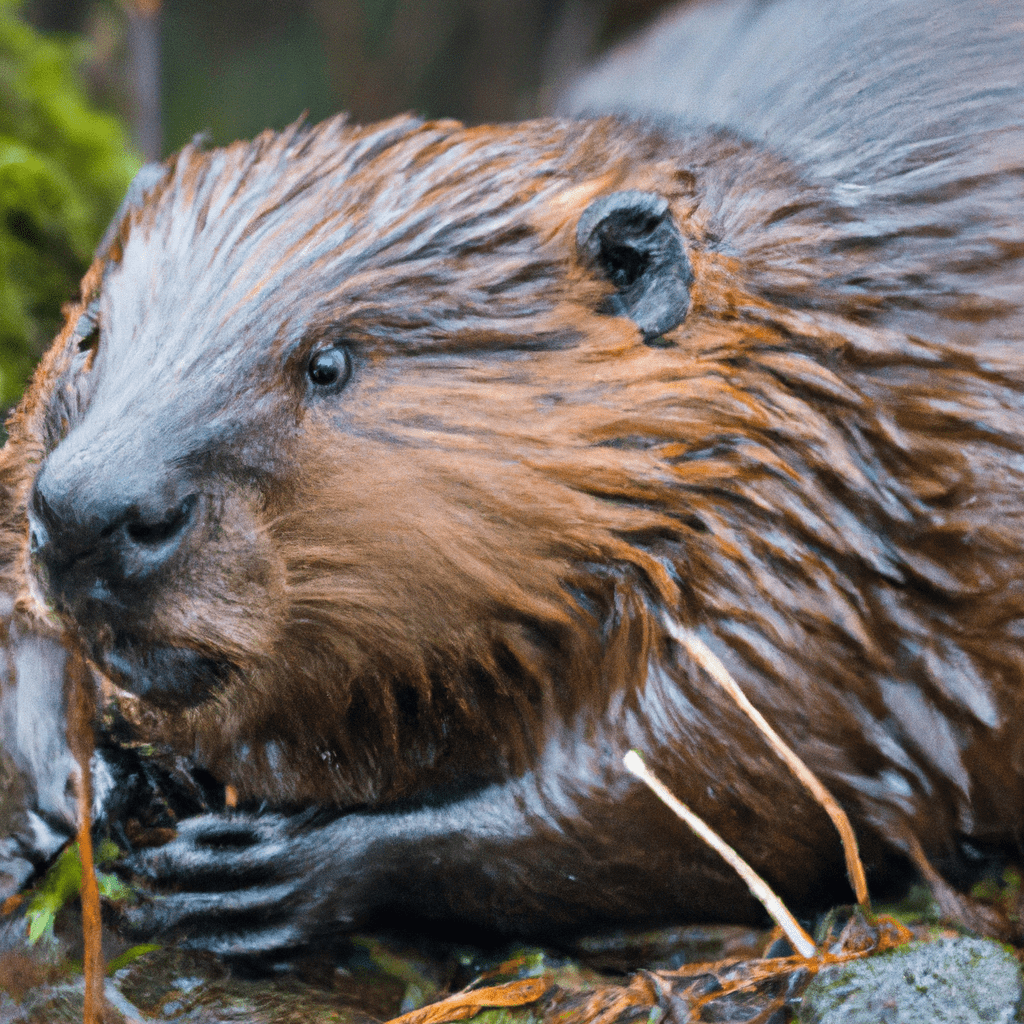 2 - [Photo: A beaver captured by a camera trap in the wilderness, providing valuable insights into their behavior and habitat.]. Sigma 85 mm f/1.4. No text.