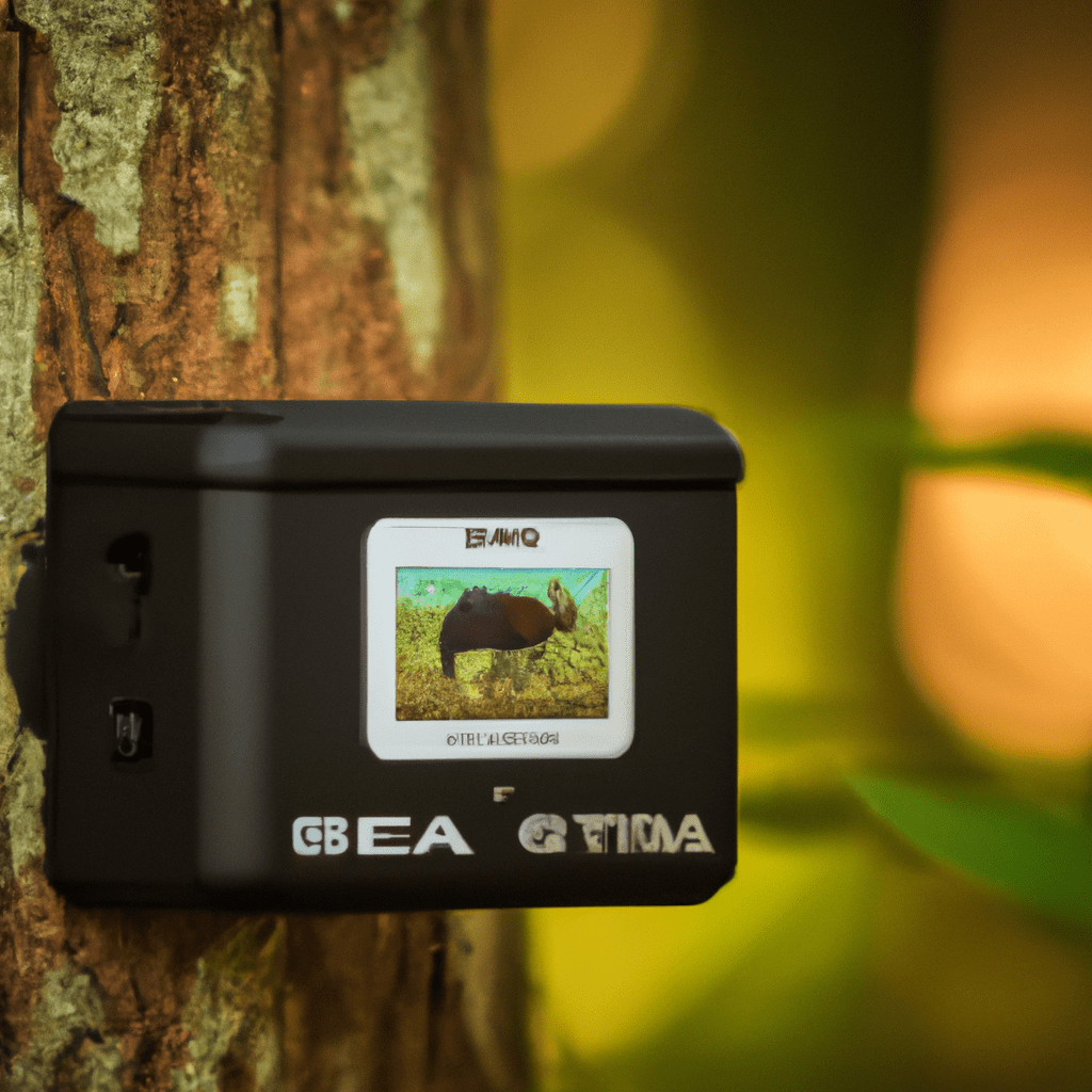 A photo of a Bresser trail camera capturing wildlife in its natural habitat, showcasing its high-resolution capabilities and advanced features. Sigma 85 mm f/1.4. No text.. Sigma 85 mm f/1.4. No text.