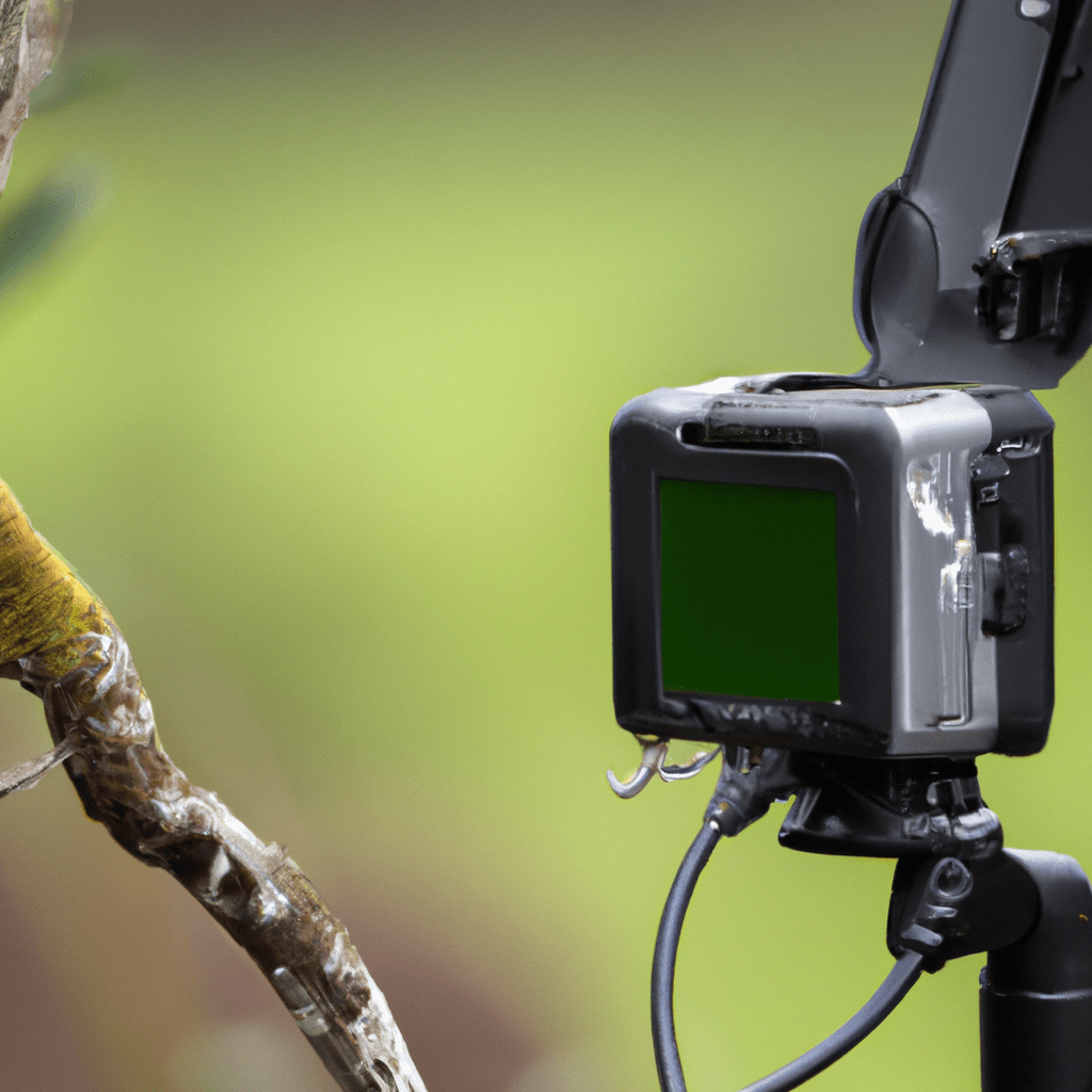 A photo of the Bunaty trail camera being adjusted for optimal parameters, ensuring excellent results in monitoring and photographing wildlife in their natural habitat. Choose the right location, mode, and power source for the perfect setup. Sigma 85 mm f/1.4. No text.. Sigma 85 mm f/1.4. No text.
