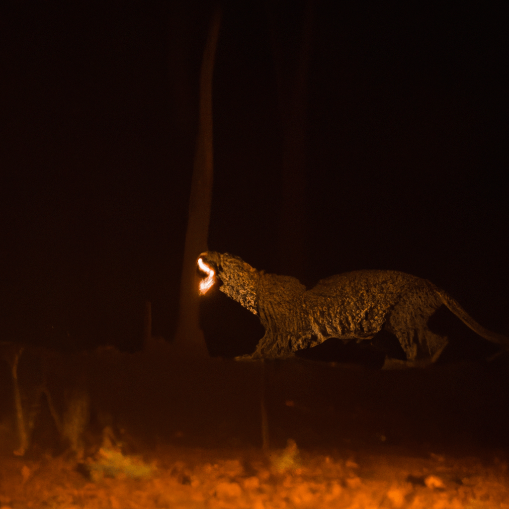 A captivating image showcasing the invaluable role of camera traps in scientific research, capturing the untamed beauty and natural behavior of wildlife. Sigma 85mm f/1.4 lens. No text.. Sigma 85 mm f/1.4. No text.