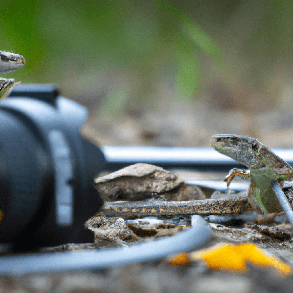 A photo capturing the fascinating cooperative defense strategy of common lizards. Camera traps have revealed their ability to communicate and warn each other of approaching predators, providing insights into their survival tactics. Sigma 85 mm f/1.4. No text.. Sigma 85 mm f/1.4. No text.
