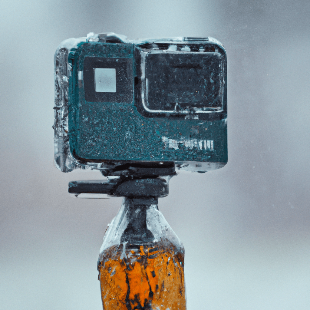 A photo of the Denver trail camera withstanding extreme weather conditions, demonstrating its durability and reliability in any environment.. Sigma 85 mm f/1.4. No text.