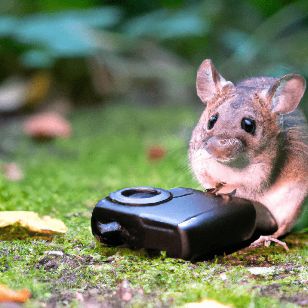 2 - [Photo description: A forest mouse captured on a trail camera, providing valuable insights into their behavior and habitat.]. Canon 70D with a 50 mm lens. No text.. Sigma 85 mm f/1.4. No text.