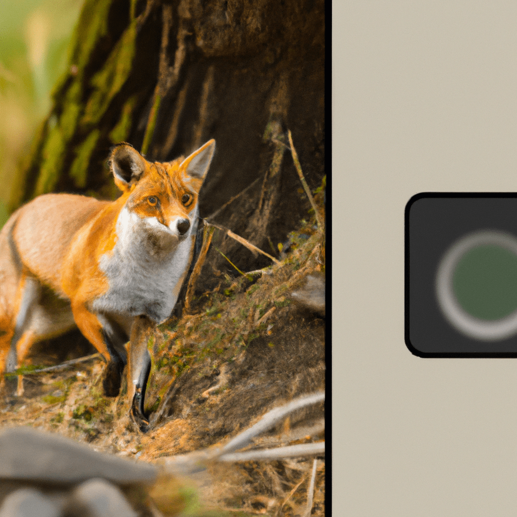 2 - A photograph of a wildlife camera capturing the image of a fox, showcasing the versatility and effectiveness of using motion-sensor technology for outdoor monitoring. Sigma 85 mm f/1.4. No text.. Sigma 85 mm f/1.4. No text.