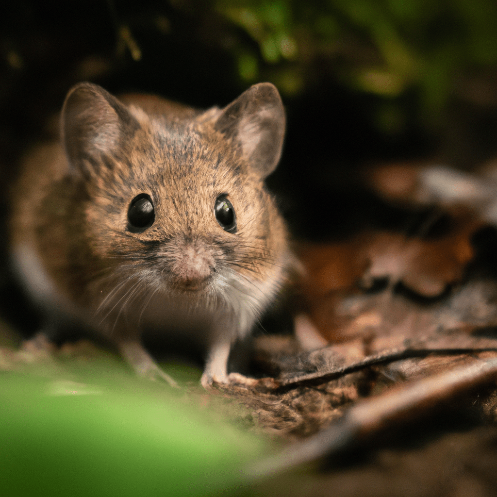 3 - [Photo description: An inquisitive forest mouse captured on a trail camera, showcasing its agile and playful nature in its natural habitat.]. Nikon D850 with a 35 mm lens. No text.. Sigma 85 mm f/1.4. No text.