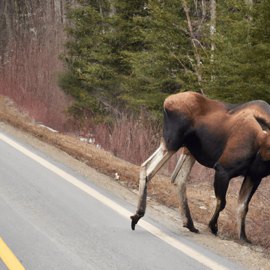 4 - [Image: A compelling image capturing the challenges faced by moose conservation efforts]. Nikon 200-500mm f/5.6.. Sigma 85 mm f/1.4. No text.