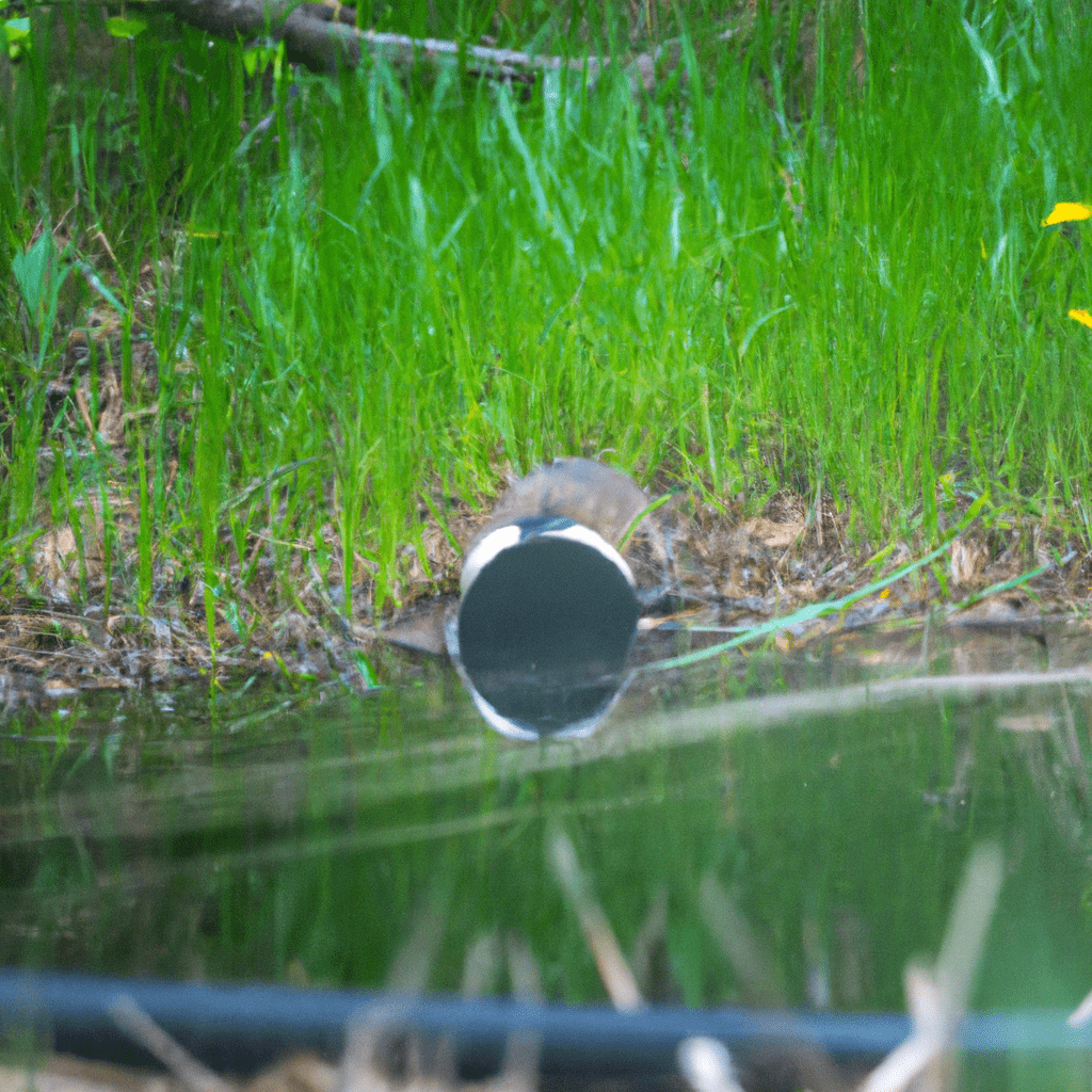 A motion sensor capturing a captivating moment of a muskrat's secret life in the wilderness. Sigma 85mm f/1.4 lens. No text.. Sigma 85 mm f/1.4. No text.