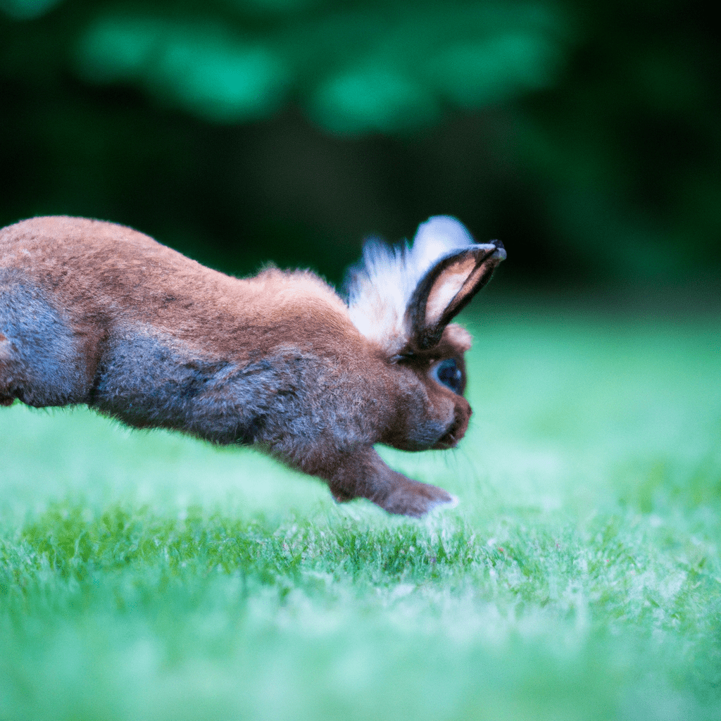 A photo capturing the lightning-fast escape of a rabbit using its incredible speed. Sigma 85 mm f/1.4. No text.. Sigma 85 mm f/1.4. No text.