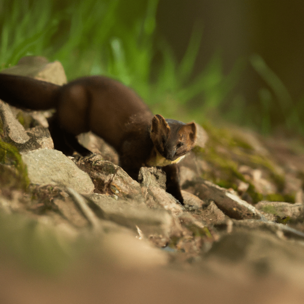 This photo captures a rock marten in its natural habitat, providing valuable data for its conservation efforts. Sigma 85 mm f/1.4. No text.. Sigma 85 mm f/1.4. No text.