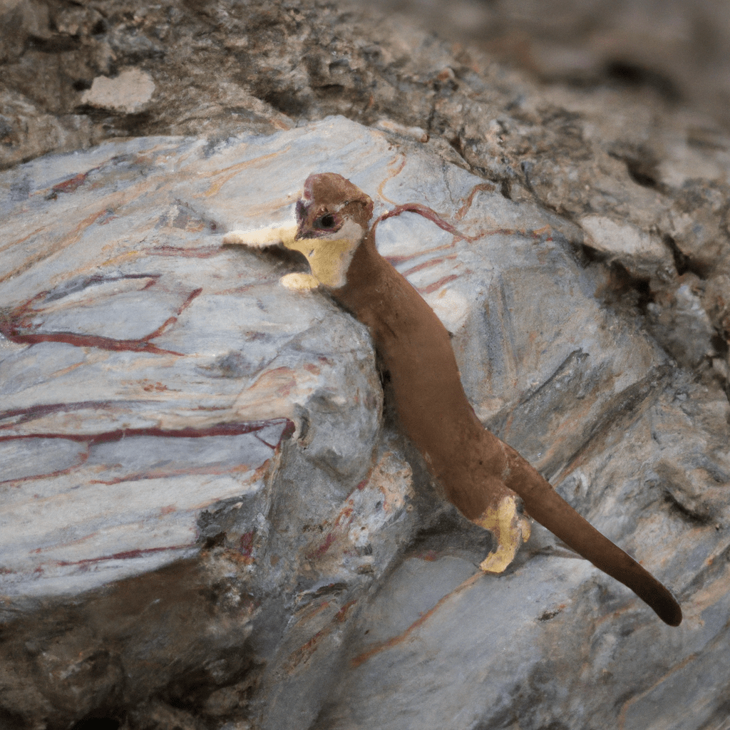 3 - [Rock weasel climbing on a steep cliff]. Sigma 85 mm f/1.4. No text.. Sigma 85 mm f/1.4. No text.