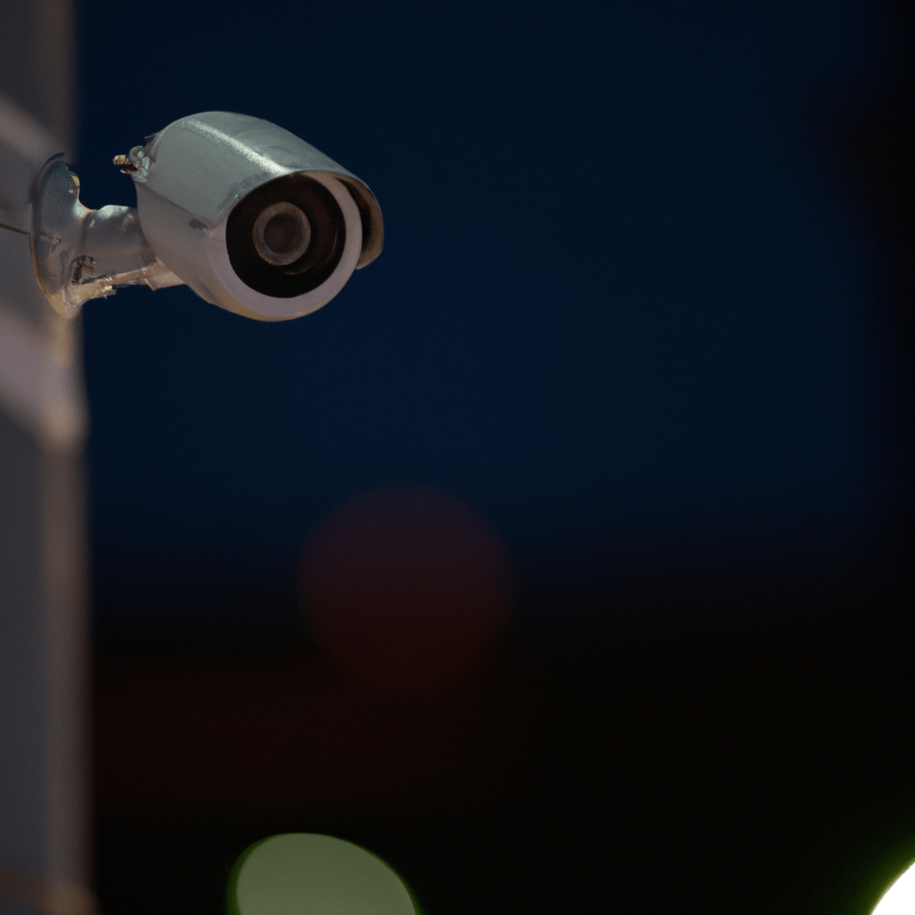 3 - A security camera capturing and monitoring activity around a property. High-resolution with night vision. No text.. Sigma 85 mm f/1.4. No text.