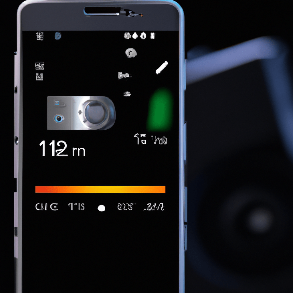 2 - PHOTO: A photo showing a smartphone with a mobile app interface controlling a GSM thief camera. This feature allows easy access and control of all functions and settings of the camera, providing convenient and efficient monitoring from anywhere, anytime.. Sigma 85 mm f/1.4. No text.