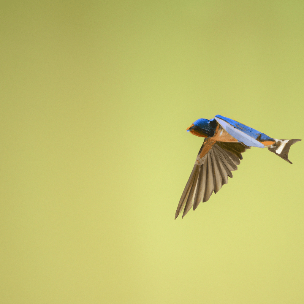 A close-up photo of a swallow in mid-air, showcasing its acrobatic flying skills.. Sigma 85 mm f/1.4. No text.
