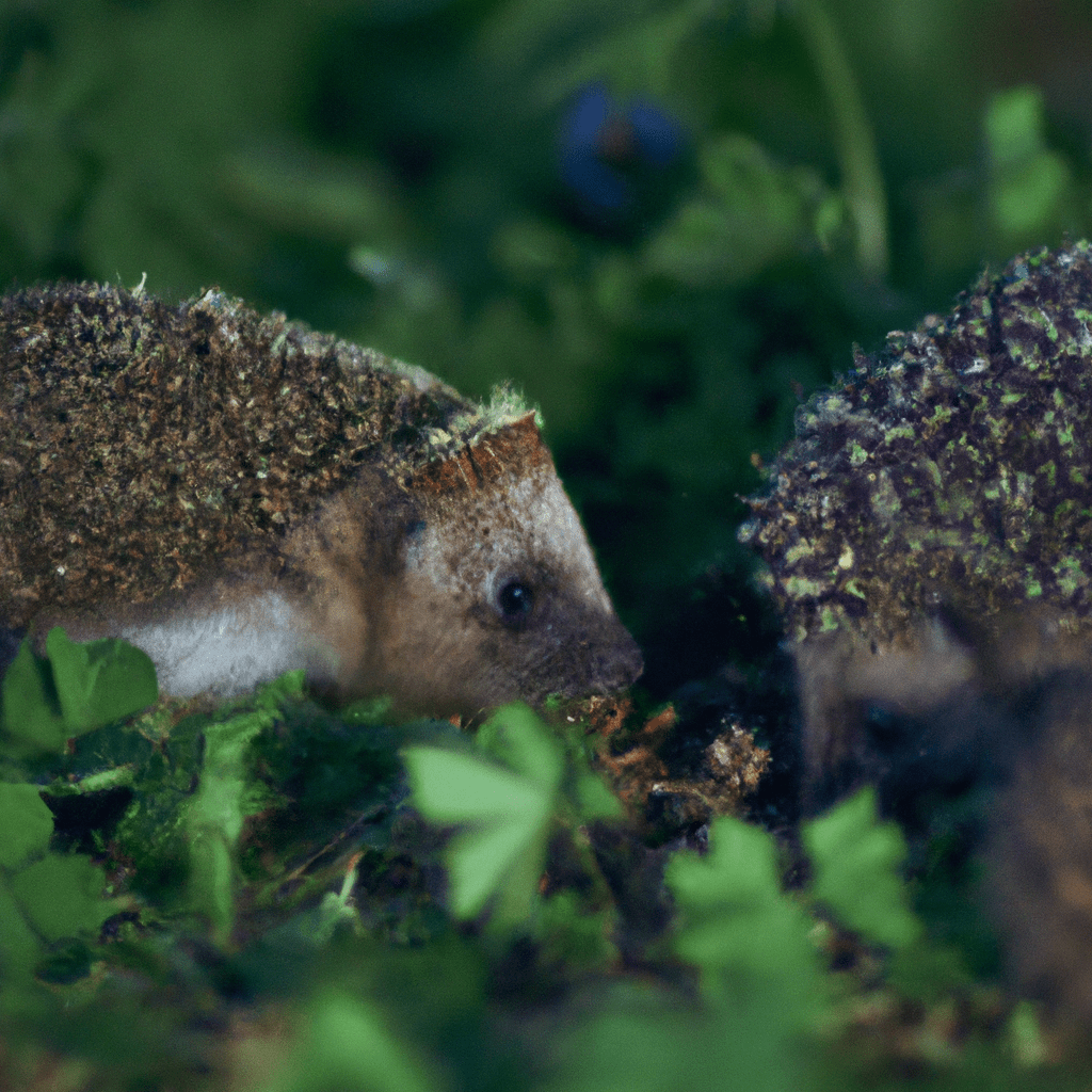 2 - [A photo capturing the territorial behavior of a hedgehog]. Discover the impact of hedgehogs on the ecosystem.. Sigma 85 mm f/1.4. No text.