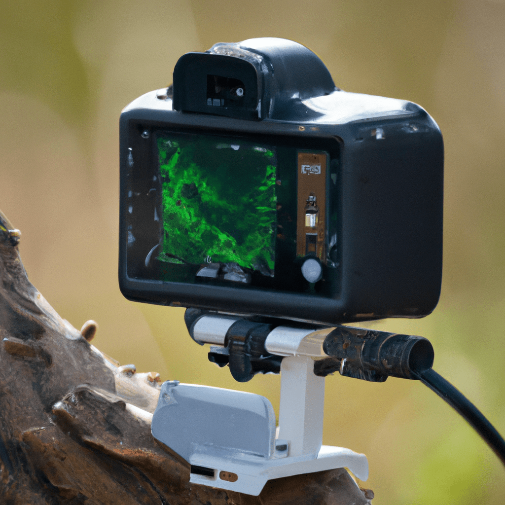 A photo of a wildlife camera being adjusted for sensitivity settings, ensuring accurate detection of animal movements in their natural habitat. Sigma 85 mm f/1.4. No text.. Sigma 85 mm f/1.4. No text.