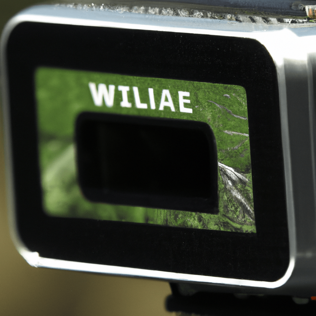 4 - PHOTO: A close-up of a high-tech trail camera with customizable settings capturing wildlife activity in various conditions. Canon 100-400 mm f/4.5-5.6 lens. No text.. Sigma 85 mm f/1.4. No text.