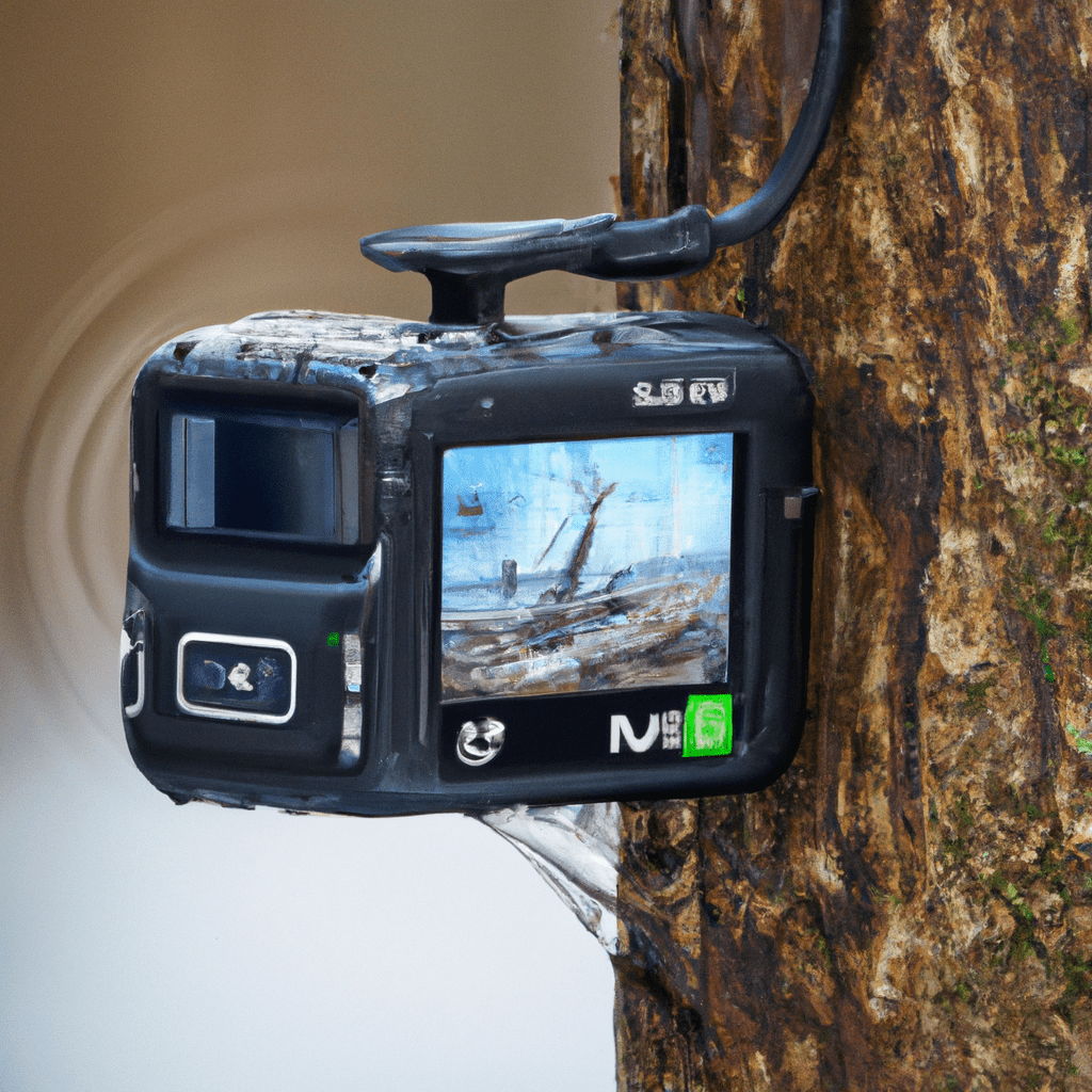 3 - [A waterproof trail camera capturing wildlife in action]. High resolution. Fast reaction time.. Sigma 85 mm f/1.4. No text.