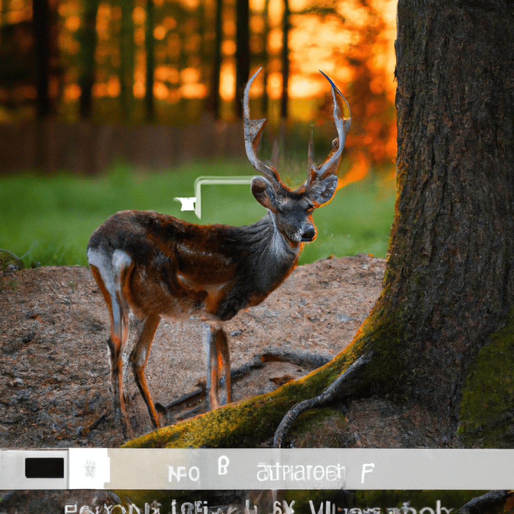 [An image of a deer captured by a wifi trail camera]. Sigma 85 mm f/1.4. No text.