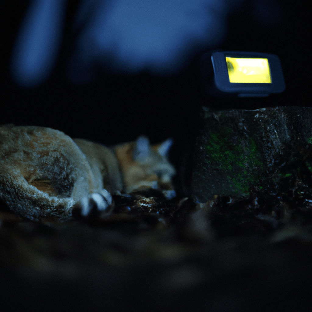 3 - A trail camera equipped with motion sensors and infrared light captures the nocturnal activities of wild cats, providing valuable insights into their behavior in natural habitats.. Sigma 85 mm f/1.4. No text.