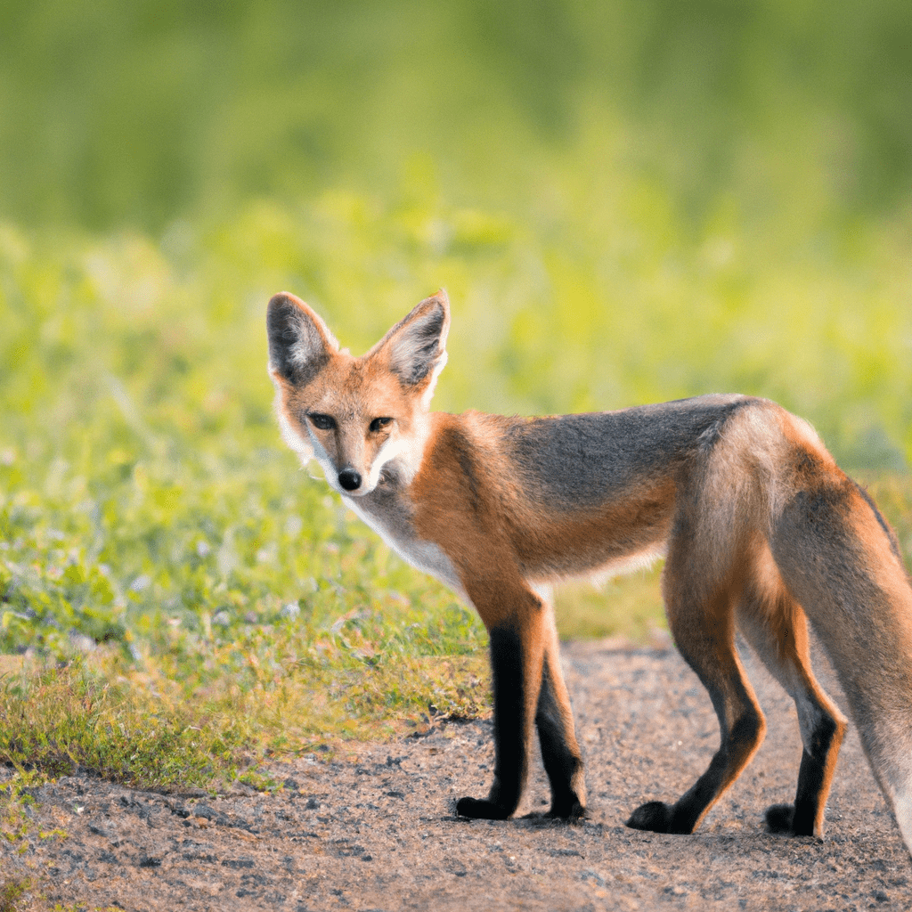 A photo captures the elusive beauty of a wild fox roaming freely in its natural habitat, thanks to the use of a wildlife camera. This invaluable tool helps researchers gain insights into the behavior and conservation needs of these captivating creatures. Sigma 85 mm f/1.4. No text.. Sigma 85 mm f/1.4. No text.