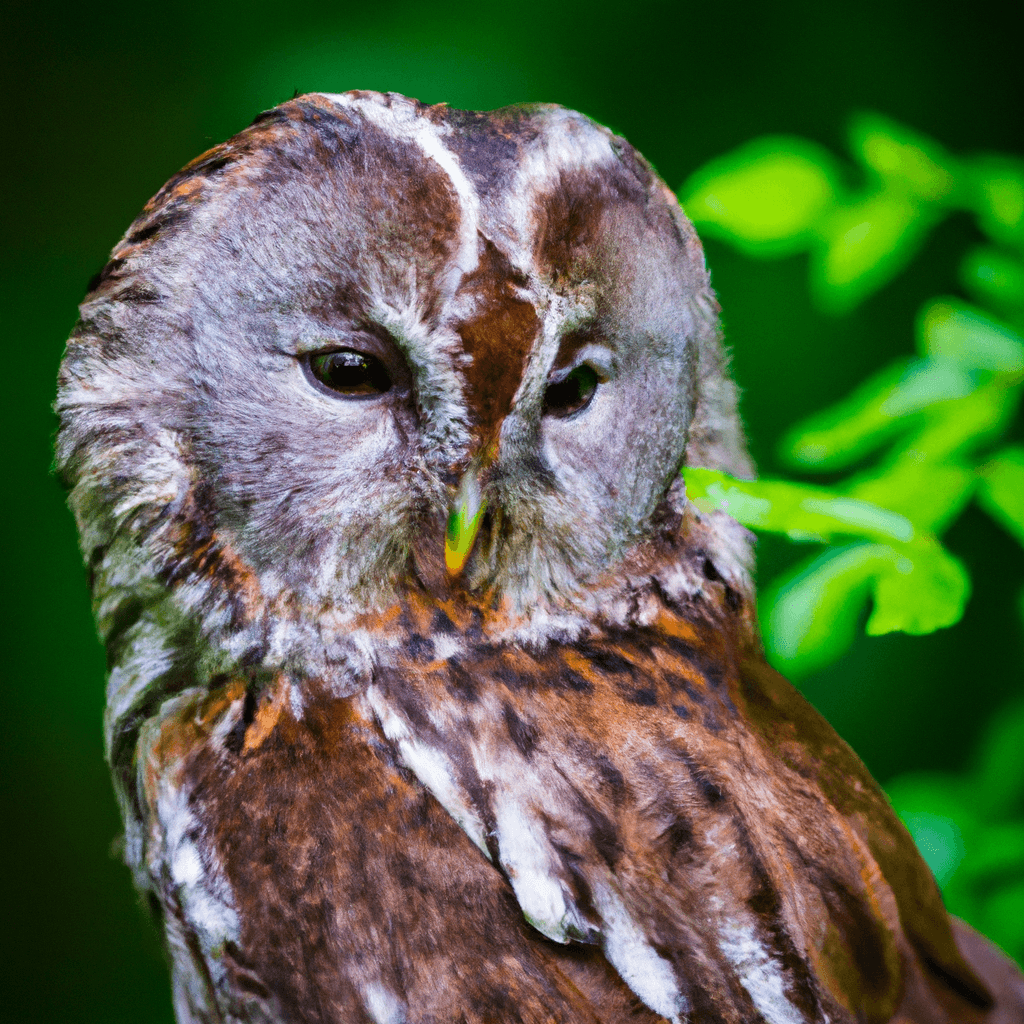A discreet wildlife camera captures a stunning close-up photo of an owl in its natural habitat. Canon 70-200mm f/2.8. Sigma 85 mm f/1.4. No text.. Sigma 85 mm f/1.4. No text.