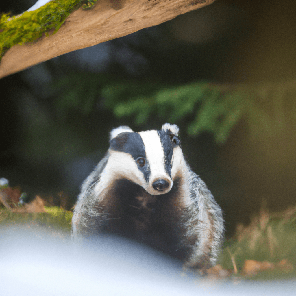 2 - [A photo of a badger adapting to changing climate conditions]. Nikon 70-200mm f/2.8. No text.. Sigma 85 mm f/1.4. No text.