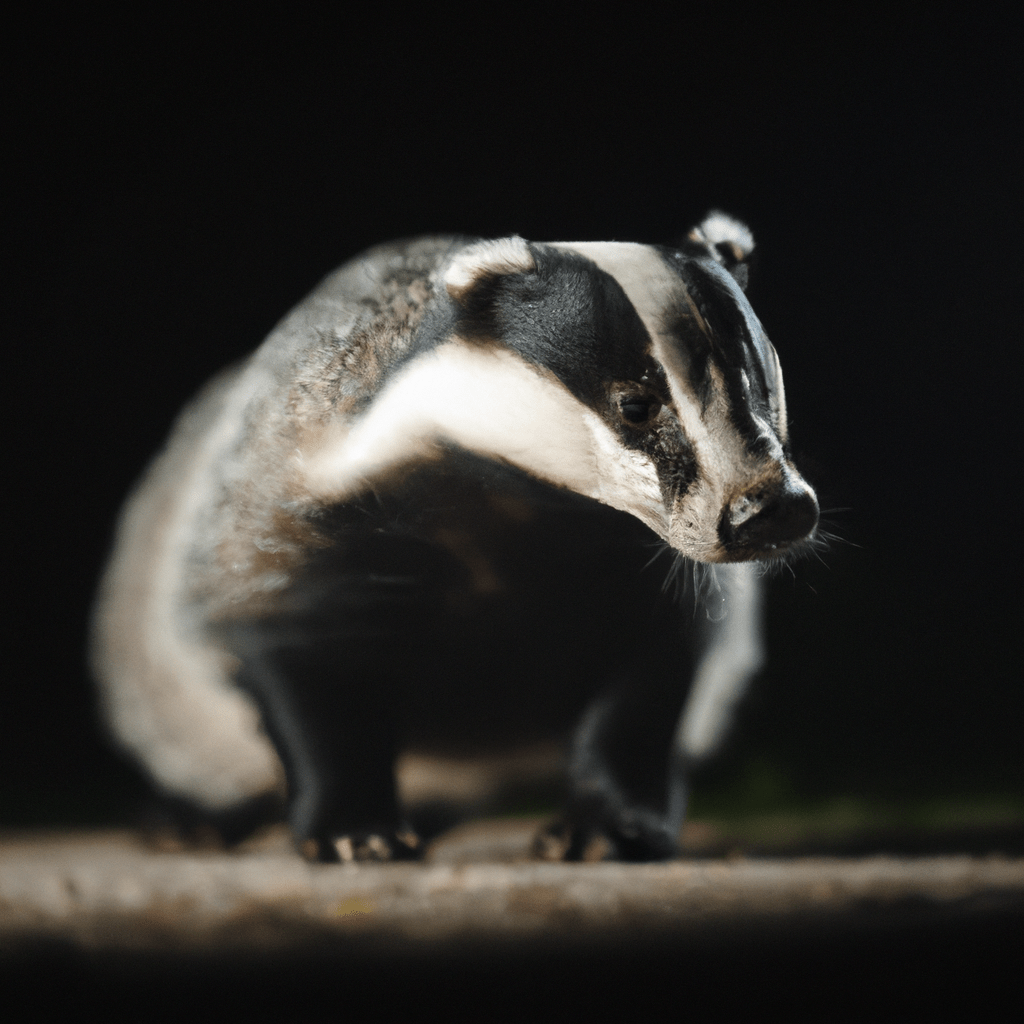 2 - [Photo: A badger captured by a night camera, revealing its secret nocturnal activities and hunting habits. Sigma 85 mm f/1.4. No text.]. Sigma 85 mm f/1.4. No text.