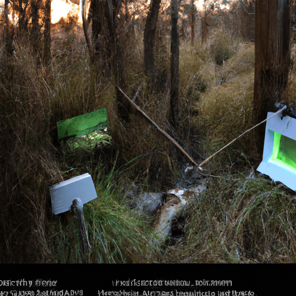 An image showing the impact of climate change on wildlife captured by a camera trap, highlighting the importance of these devices in monitoring environmental changes.. Sigma 85 mm f/1.4. No text.