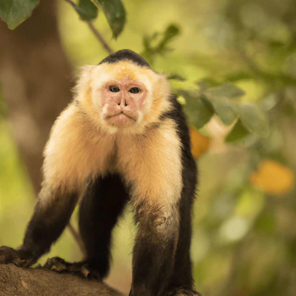 2 - A captivating photo captures a white-faced capuchin monkey in perfect harmony with its surroundings, utilizing its extraordinary camouflage skills. Sigma 85 mm f/1.4. No text.. Sigma 85 mm f/1.4. No text.