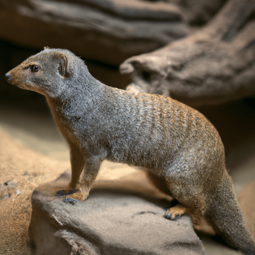 [Photo: A tchor standing confidently near its burrow, its slender body and long tail visible. Its fur is light brown with a white underbelly. The tchor's inquisitive eyes suggest its nocturnal nature.]. Sigma 85 mm f/1.4. No text.
