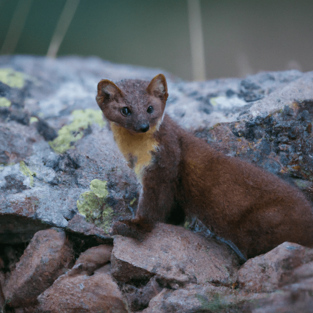 A photo capturing the endangered rock marten in its harsh natural habitat, a reminder of the threats they face due to habitat loss and poaching. Let's protect these beautiful creatures for future generations.. Sigma 85 mm f/1.4. No text.