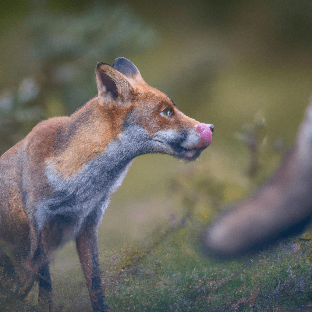 A fox caught in the act by a hidden camera, revealing the secrets of their elusive nature.. Sigma 85 mm f/1.4. No text.