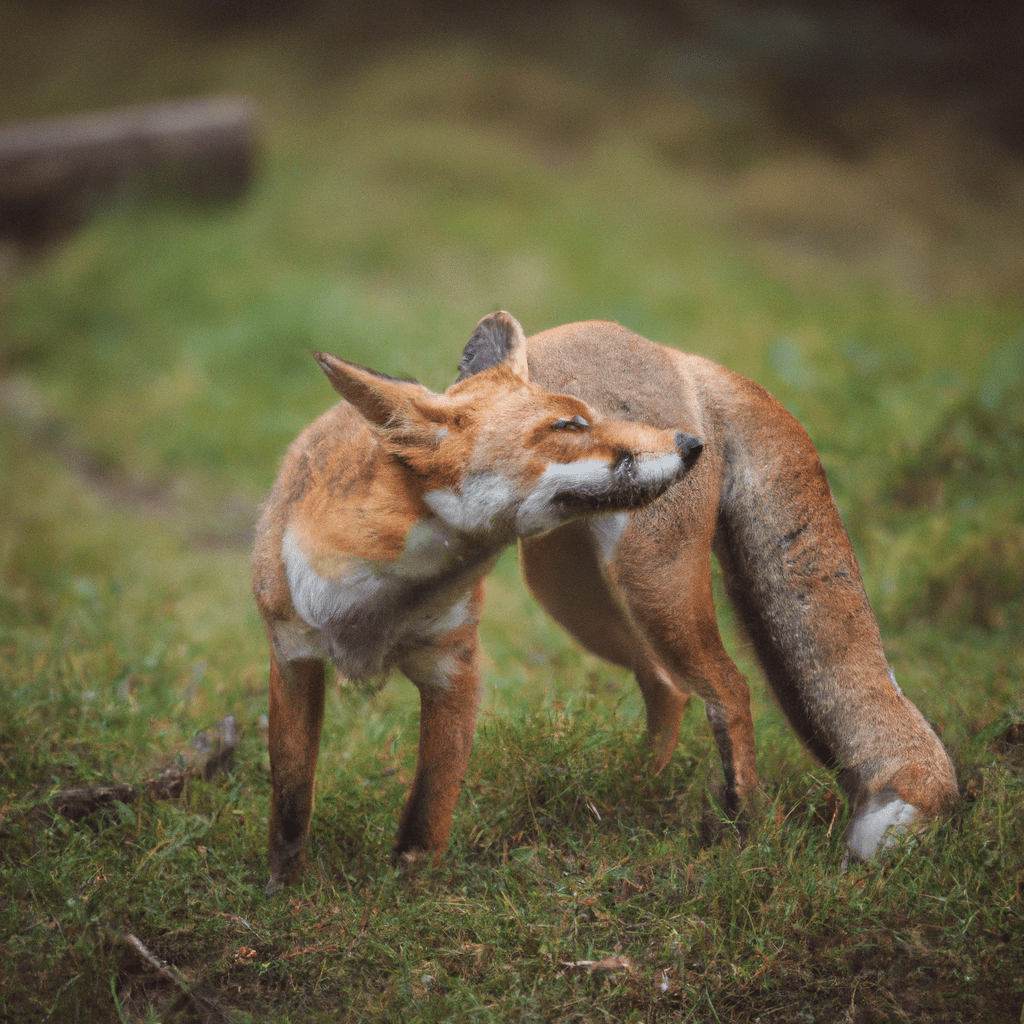 A fox caught in the act by a hidden camera, revealing the secrets of their elusive nature. Sigma 85 mm f/1.4. No text.. Sigma 85 mm f/1.4. No text.
