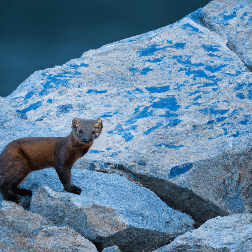 A photo capturing the elusive rock marten gracefully navigating through rocky terrain, revealing insights into their behavior and contributing to their conservation efforts. Sigma 85 mm f/1.4. No text.. Sigma 85 mm f/1.4. No text.