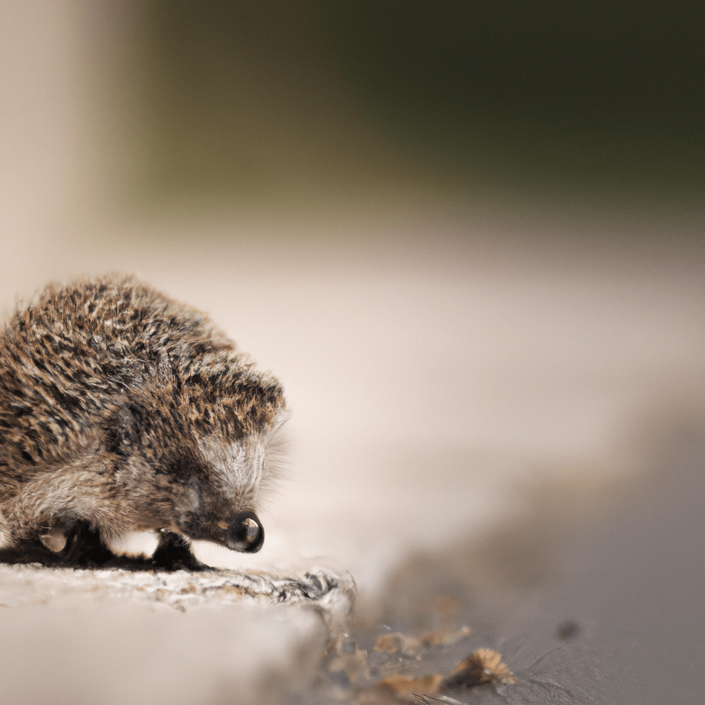 2 - [Photo: A hedgehog exploring the urban jungle, adapting to survive in different environments.]. Sigma 85 mm f/1.4. No text.. Sigma 85 mm f/1.4. No text.
