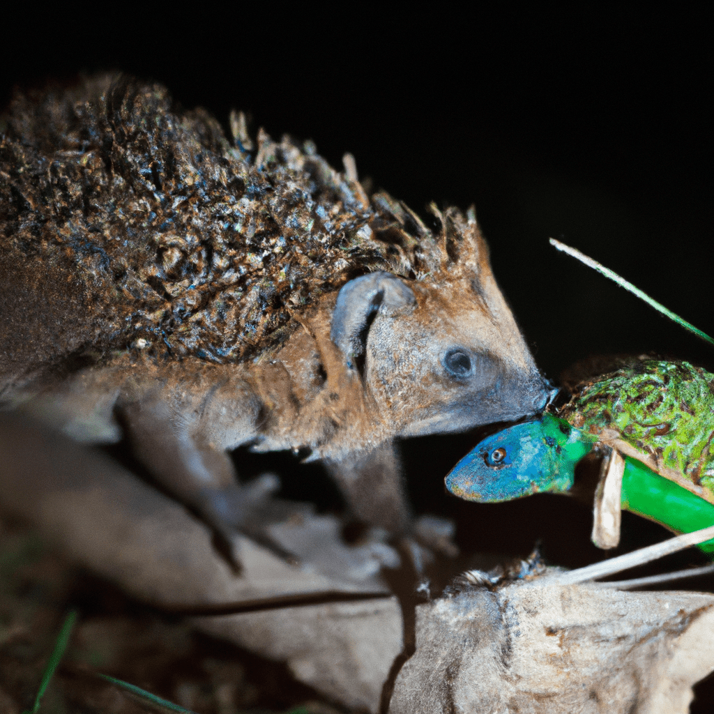 8 - [Photo: A hedgehog and a lizard forming an unlikely friendship, captured by a wildlife camera trap]. Sigma 85 mm f/1.4. No text.. Sigma 85 mm f/1.4. No text.