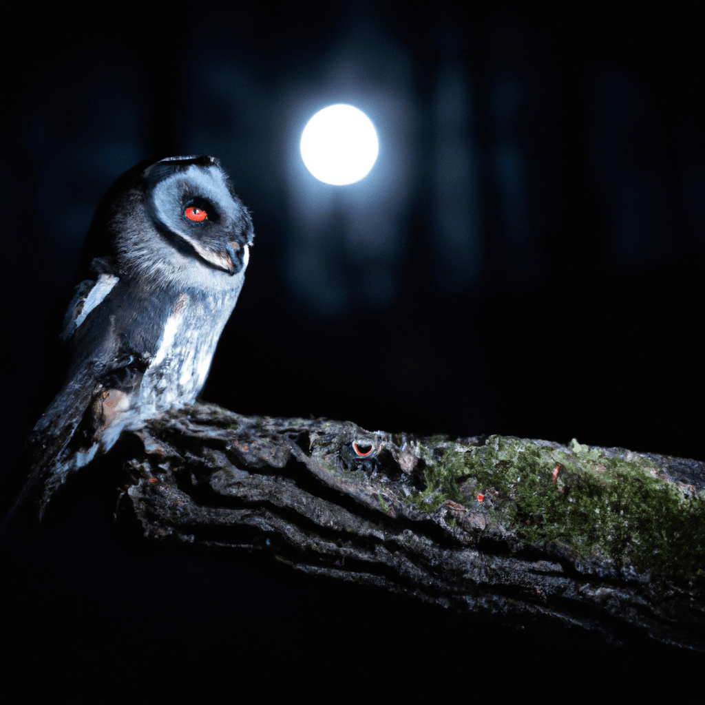 [Photo: Majestic bělozubek thriving in the moonlit forest, exemplifying the beauty and resilience of nocturnal creatures.]. Sigma 85 mm f/1.4. No text.