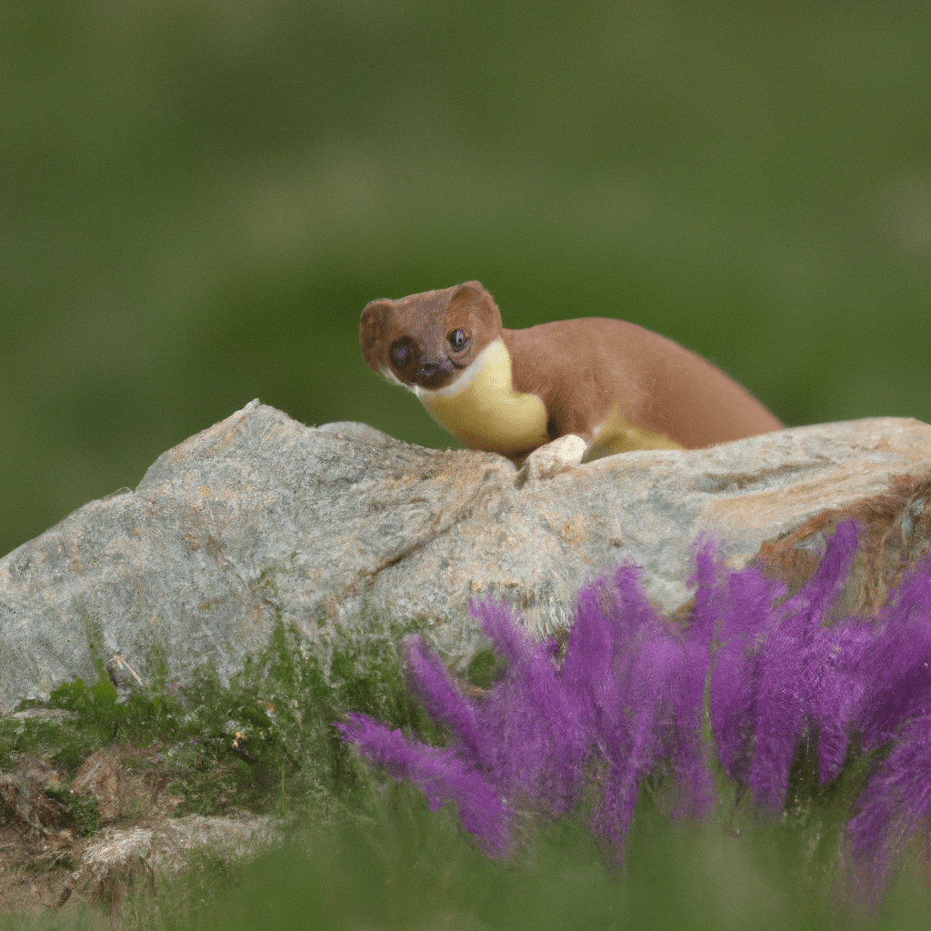3 - A photo capturing the playful nature and intelligence of the mountain weasel. It showcases their ability to learn and adapt, using creative strategies when hunting and exploring their environment. Sigma 85 mm f/1.4. No text.. Sigma 85 mm f/1.4. No text.