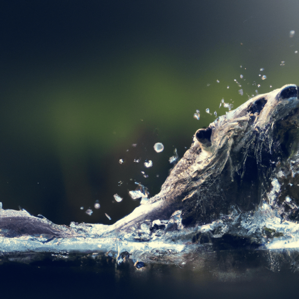 3 - [A photo captures an otter gracefully diving into a shimmering river, showcasing its vital role in maintaining biodiversity and water quality in its ecosystem.] Sigma 85 mm f/1.4. No text.. Sigma 85 mm f/1.4. No text.