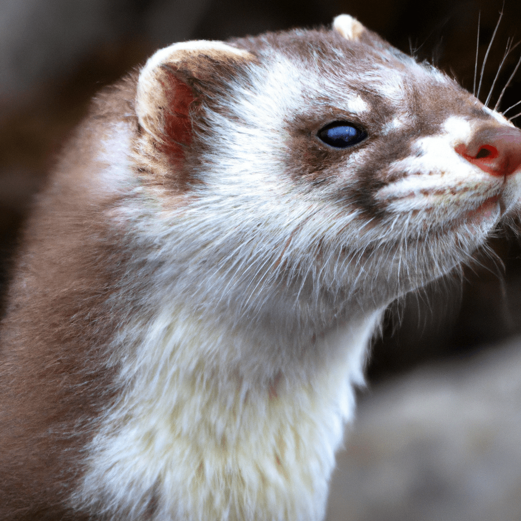 2 - A close-up photo showcasing the dense fur of a weasel, highlighting its ability to adapt to extreme conditions and change fur color to blend with its surroundings. Canon 100 mm f/2.8. No text.. Sigma 85 mm f/1.4. No text.
