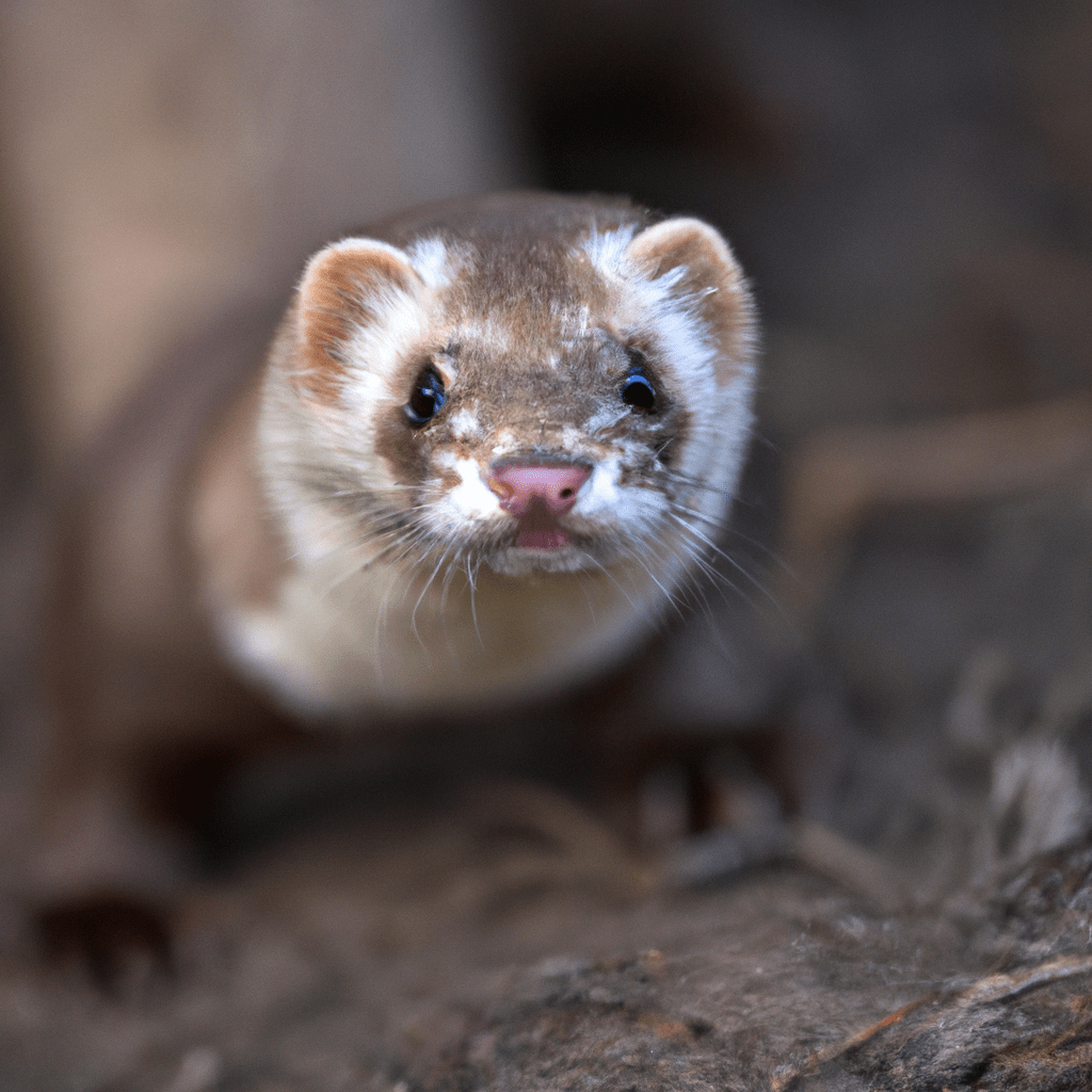 A cunning ferret outsmarting its predators in the wild. Nikon 70-200 mm f/2.8. No text.. Sigma 85 mm f/1.4. No text.
