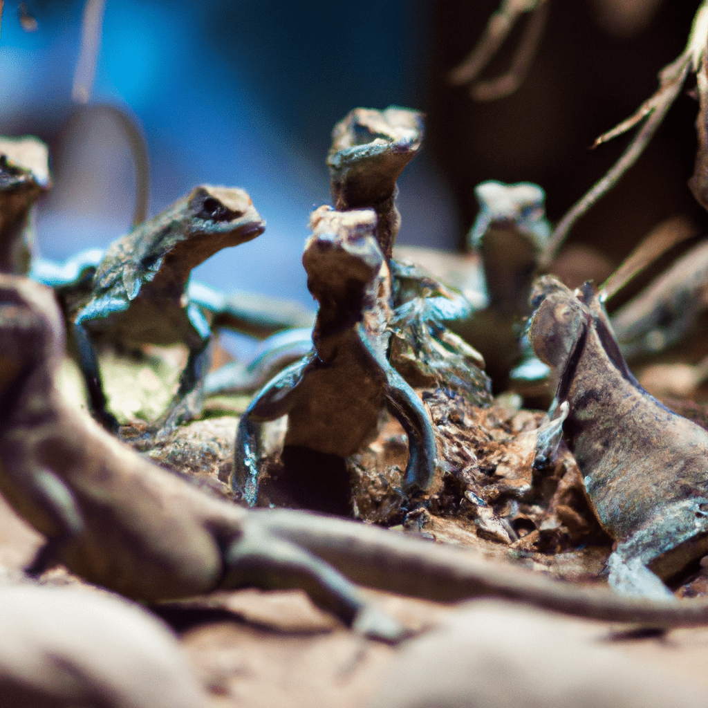Photo: A group of lizards using teamwork to catch their prey. Their coordinated effort ensures a successful hunt.. Sigma 85 mm f/1.4. No text.