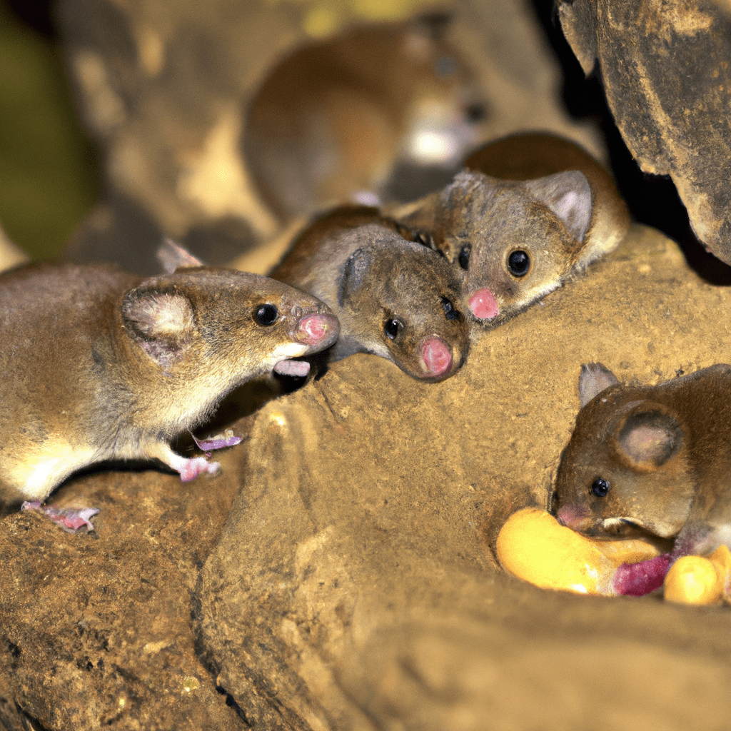 A busy pantry: White-toothed shrews meticulously storing food supplies for the harsh winter ahead, showcasing their remarkable survival skills.. Sigma 85 mm f/1.4. No text.