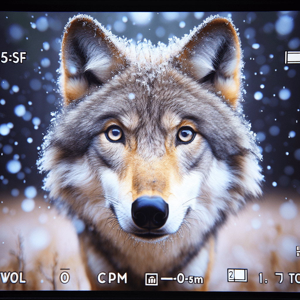 A stunning photograph capturing a wolf in its natural habitat, using a camera trap to study the impact of climate change on its behavior and ecosystem role.. Sigma 85 mm f/1.4.